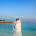 背着12斤婚纱去马代Olhuveli 自拍婚纱照  超多图_4