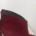 36码专柜正品，红色冬季短秋靴及踝靴马丁靴高跟真皮绒面女鞋_4