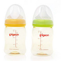 贝亲自然实感宽口PPSU塑料奶瓶160ml SS号奶嘴 