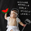小龙包5个月时尚写真大片，包妈亲自制作设计_1