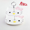 全国包邮hello kitty  陶瓷双层果盘 果盘创意