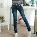 2012秋冬新款复古做旧弹力显瘦低腰牛仔小脚铅笔长裤女韩