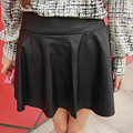 白羊家万能百搭小皮裙，松紧带式