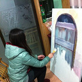 过年回家  给家里画2张油画   添囍_3