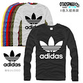 秋冬男装打底衫阿迪达斯adidas三叶