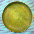 竹编盘 糖果盘 零食盘 精美手工竹编工艺品 家居用品 直