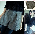 秋冬新款韩版大牌显瘦复古毛呢高腰收腰短裤裙斗篷裤短热裤打