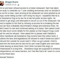争议又起！女子带治疗犬进入餐厅，竟遭遇羞辱式驱离_0