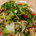 家里没米了，今天炒粉干