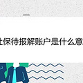 社保待报解账户是什么意思