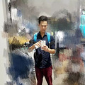 谁没年轻过，2016年的照片，大学做过模特，有点年少轻狂了_0