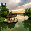 黛色参天---茅家埠的早晨_0