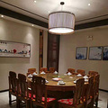 中式实木圆桌餐桌酒店电动大圆桌餐桌圆桌_3