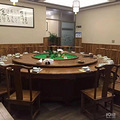 中式实木圆桌餐桌酒店电动大圆桌餐桌圆桌_0