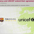 巴萨官方宣布续约Unicef 慈善事业将永不放弃