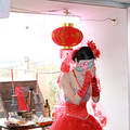 低价转让九成新结婚红婚纱白婚纱敬酒礼服伴娘服婚鞋出售出租_0