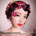   温岭市新娘化妆培训新娘盘发专业化妆造型_3