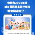 台州市2025年度城乡居民基本医疗保险缴费开始了！附缴费流程！_1