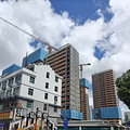河西未来社区部分楼外墙已经开始挂铝板_3