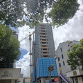 河西未来社区部分楼外墙已经开始挂铝板_2