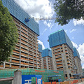 河西未来社区部分楼外墙已经开始挂铝板_5