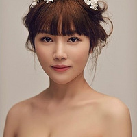 六款空气刘海新娘造型强势来袭,仙气百分百!