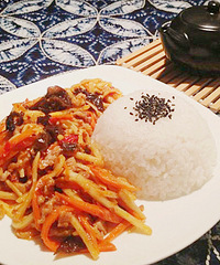 首次试水,家常简版鱼香肉丝
