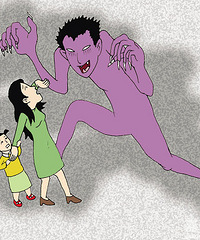为保护女儿 妈妈屈辱就范 主动脱衣被强奸