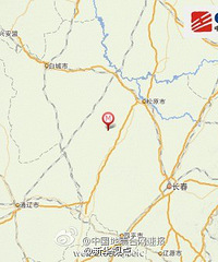 今天(5月27日)松原地震两次 3.0级、4.1级