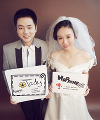 我的小清新婚纱照。。爱死了