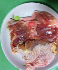 第一次发帖,来个照烧鸡腿和清蒸鲫鱼,轻拍。
