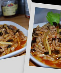 来来来 吃鱼香肉丝咯