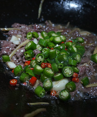 不善厨艺的我也来发发这两天做的下饭菜菜~~~凉瓜牛肉+咖喱牛肉
