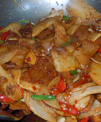 诱人的地瓜小炒肉,好吃哟