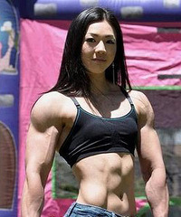 萝莉面孔劲曝肌肉 没错,这还是一韩国妹子!