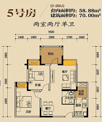 昨天去看了华宇金沙时代,套内70.69的折后单价9593!