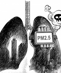 重庆今天PM2.5超标 成重度污染啦,大家小心啊