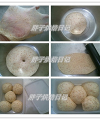 小胖子的烘焙作品秀---全麦小面包