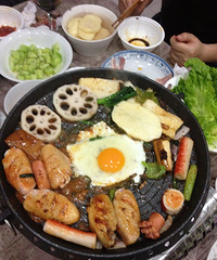 和乐融融烧烤大餐,哇卡卡