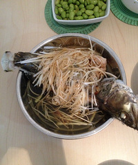 蒸桂鱼 蒜茸西兰花