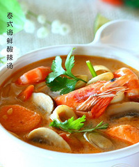 丝丝来发【泰国美食】之-----泰式海鲜酸辣汤