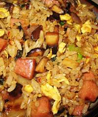 什锦辣白菜炒饭,相当足料的哦