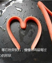 爱心香肠煎蛋,一看就会!