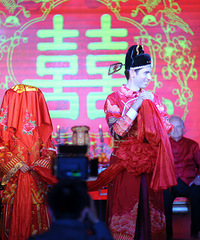 千里姻缘一线牵----我们的民国绣球花轿中式婚礼(更新)