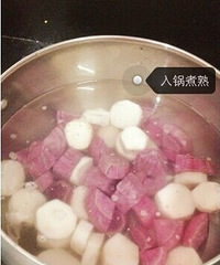 山药紫薯泥,适合7个月以上的宝宝