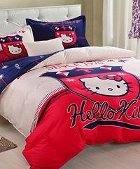 Hello kitty四件套全棉,太可爱了(截团了)