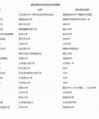 重庆小学对口中学表,看看你家可以读哪里