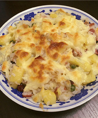 菠萝饭、回锅鱼片、香煎糖醋鱼 简单粗暴来一发