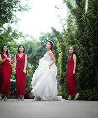 (中式迎亲+完美草坪+西式自助)梦中的草坪婚礼,感谢有你