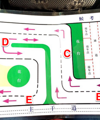 2015年8月11号,土主2号线,科目三,夜考,第一把一百分通过